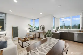 Open floor plan perfect for entertaining or just enjoying solo!