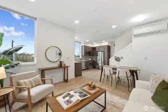 Enjoy the comfort of heat and AC with the ductless mini-split.