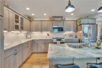 Lots of Counter Space   and Cabinetry!
