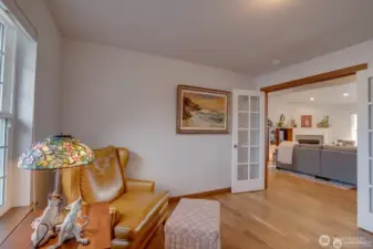 Office with French Doors