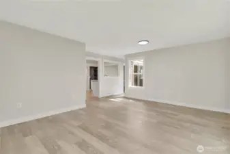 Family room with no furniture
