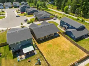 Large, private, fully fenced backyard - perfect for entertaining, relaxing, or play