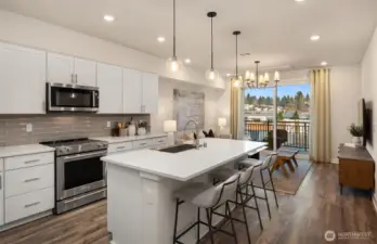 Picture represents model of floorplan, but not actual home.