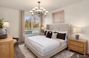 Picture represents model of floorplan, but not actual home.