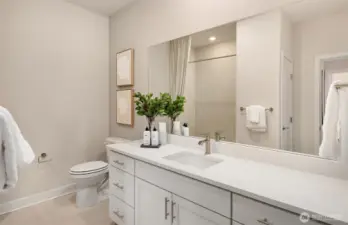 Picture represents model of floorplan, but not actual home.