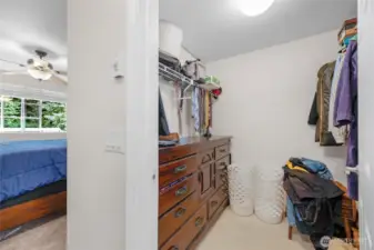 Primary walk in closet