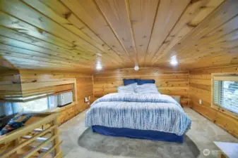 LOFT QUEEN BED WITH TV