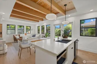Kitchen, looking towards the front of the home.