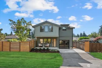 Front of this stunning, stand-alone new construction home in Broadview.