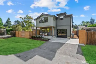 Front of this stunning, stand-alone new construction home in Broadview.