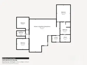 Estimated floor plan, buyer to verify measurements.