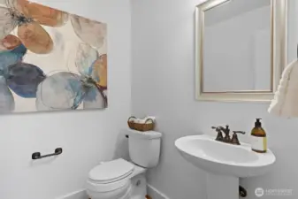 First floor 1/2 bath.