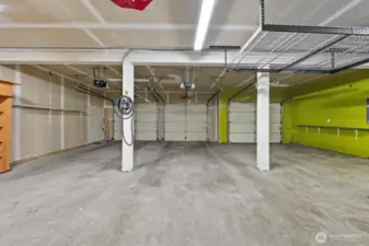 Garage come with EV charger.