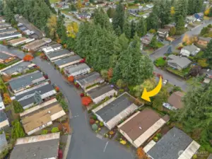 This cozy community is tucked among trees yet minutes from shopping, dining, medical services, entertainment, and freeway access.