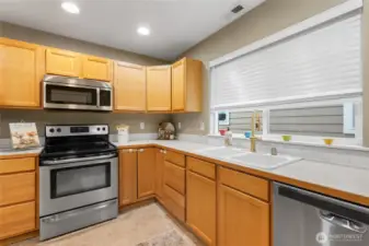 So much storage and counter space in this kitchen