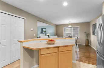 Breakfast bar with storage