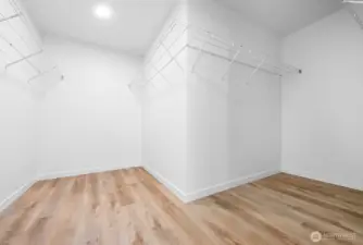 SFR Primary walk-in closet!