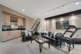 Downstairs family room