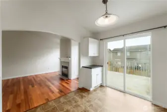 Dining room view to living room