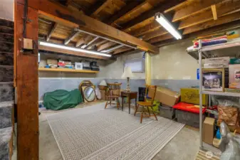 Bring your ideas for this unfinished basement. Easily gain sweat equity by finishing the space. Bathroom, Family room, Bedroom?  Whatever can be imagined with 7+ foot ceilings.  New gas hot water tank in 2020.