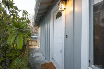 Looking from the front door towards Patton Street.