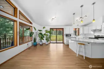 Kitchen with dining area
