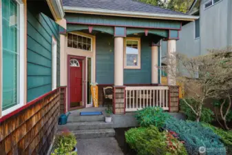 Covered front porch