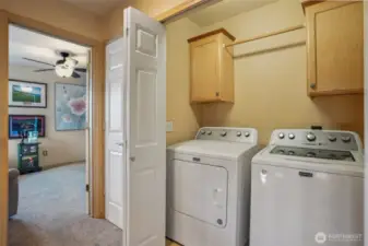 Laundry closet upstairs