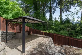Covered patio area