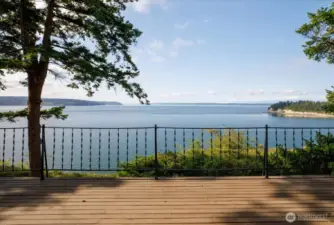 View of Saratoga Passage from Deck