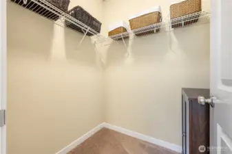 Bedroom three has a large walk in closet