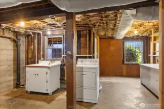 Basement laundry