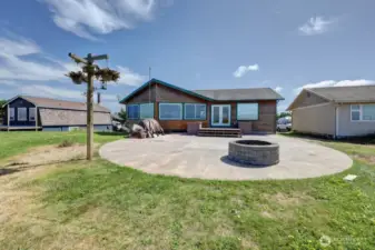 Oceanfront home with unobstructed views and access to the Pacific Ocean and Ocean Beaches. Private walking trail and expansive views.