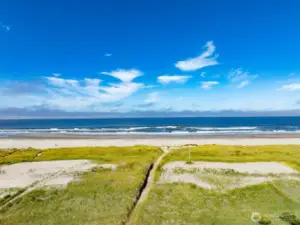 Your private walking trail from your ocean front home to the beach.