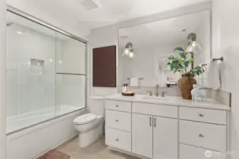 lower level bathroom
