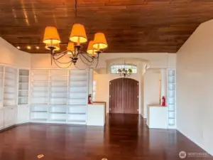 Looking at the entry from living room