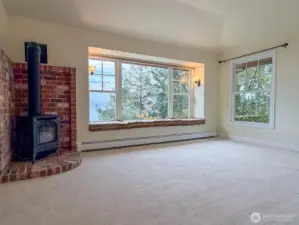 With it's own propane stove