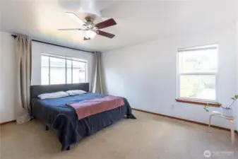 Primary bedroom with plenty of day light