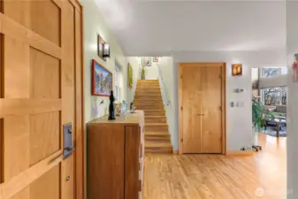 Encased in warmth from the moment you walk in the home. Invited by warm tones, hardwood floors, solid wood doors and you cannot miss the VIEW!