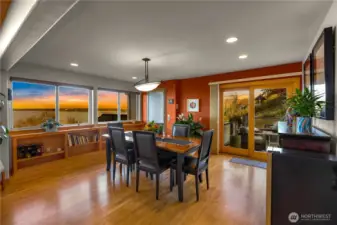 Incredible views from kitchen through dining windows!