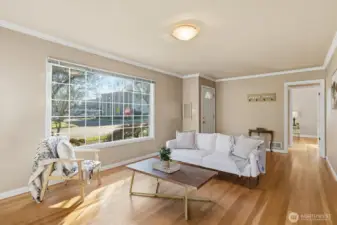 Living Room with Hardwood Floor
