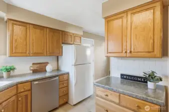 Kitchen with New Dishwasher
