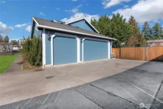 3 Car attached garage