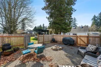 Additional seperated fenced yard area offering many possibilities.