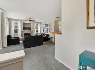 Enter to an open floorplan with lots of light!