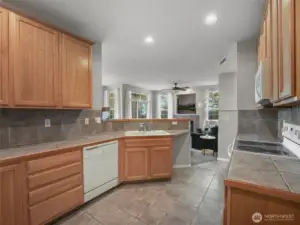 Another kitchen view, all appliances are included.