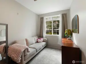 This sitting area gives great flexiblity to the primary bedroom suite.