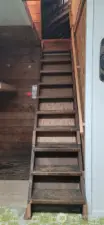 To the loft from the utility room