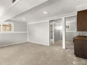 downstairs flex space