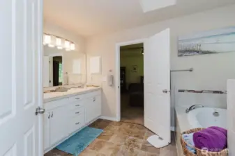 Primary Bathroom with Walkin Closet